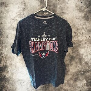 Fanatics Black Stanley Cup Champions Tee